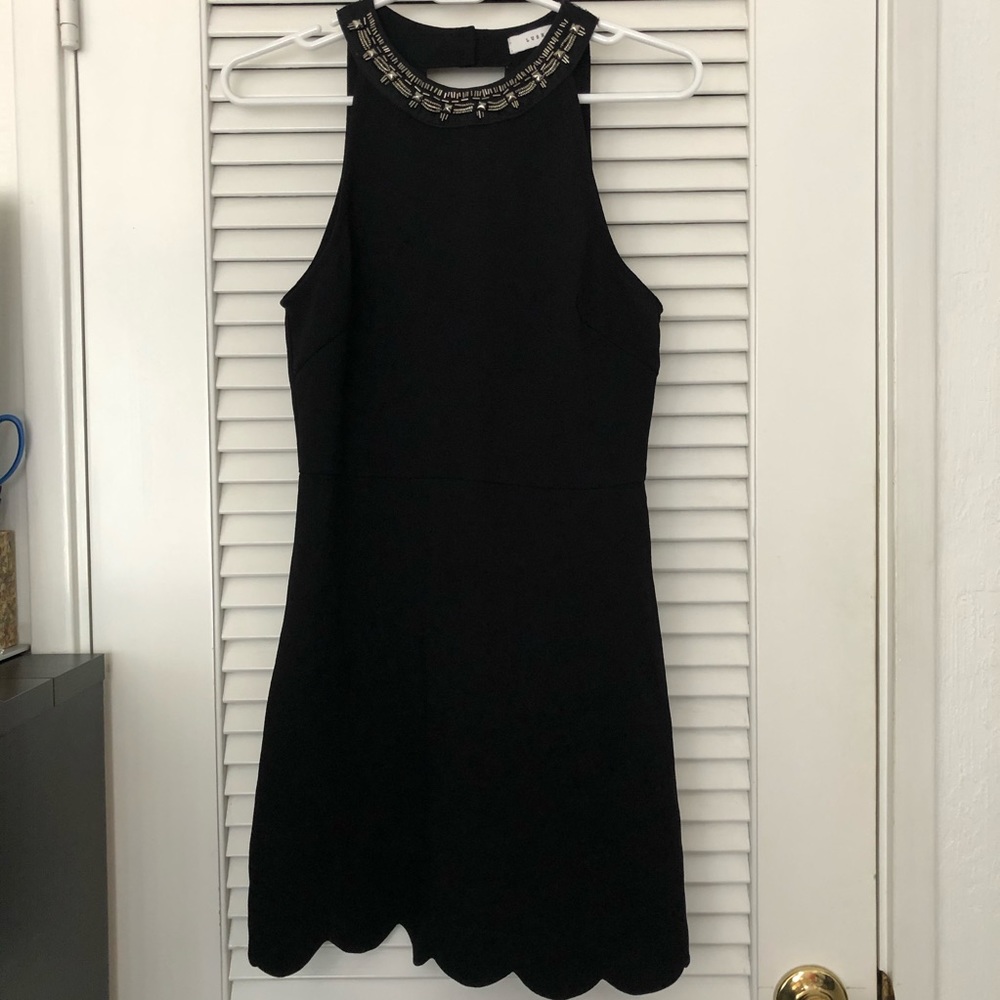 Lush black halter dress